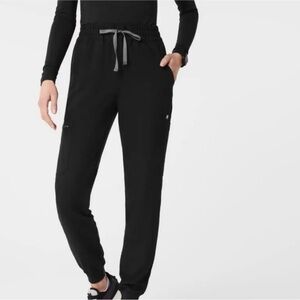 Figs Black Technical Jogger Pants